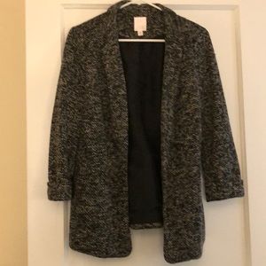 Lauren Conrad Black Tweed Blazer XS